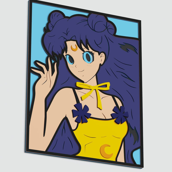 Luna (Sailor Moon) Layered Design for cutting