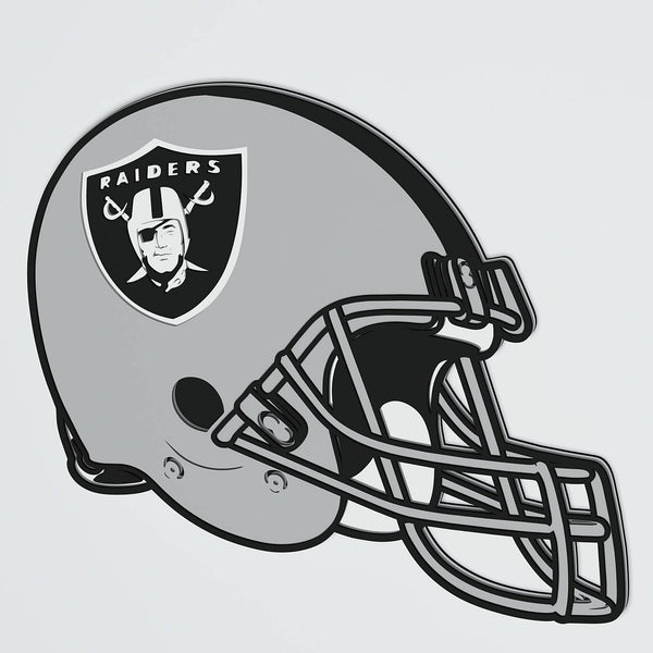 Las Vegas Raiders Helmet Layered Design for cutting