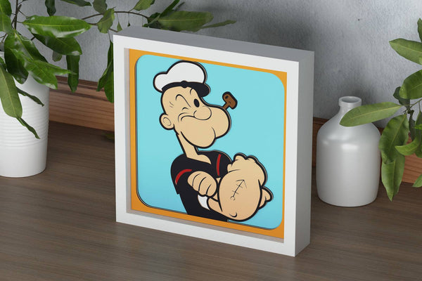 Popeye Shadow Box. File for cutting