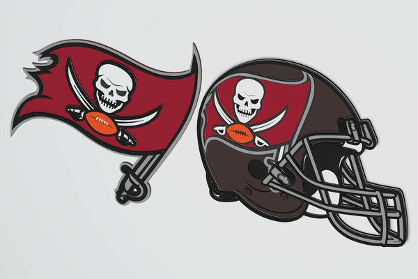 Tampa Bay Buccaneers Layered Design for cutting