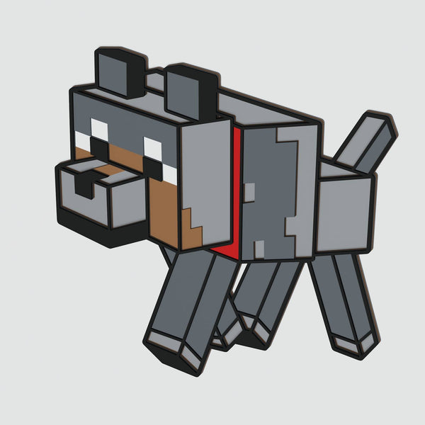 Minecraft Wolf Layered Design for cutting