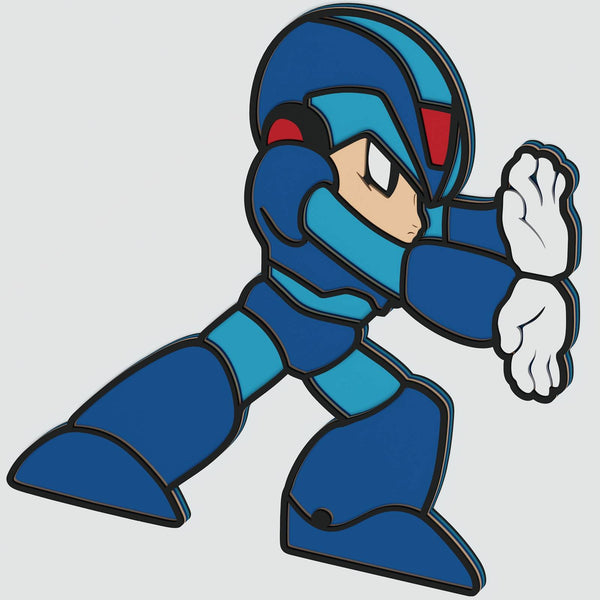 Mega Man v2 Layered Design for cutting