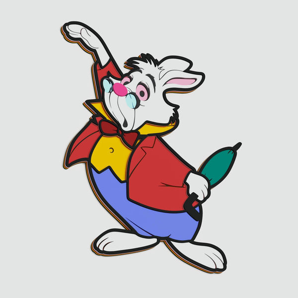 White Rabbit Layered Design for cutting