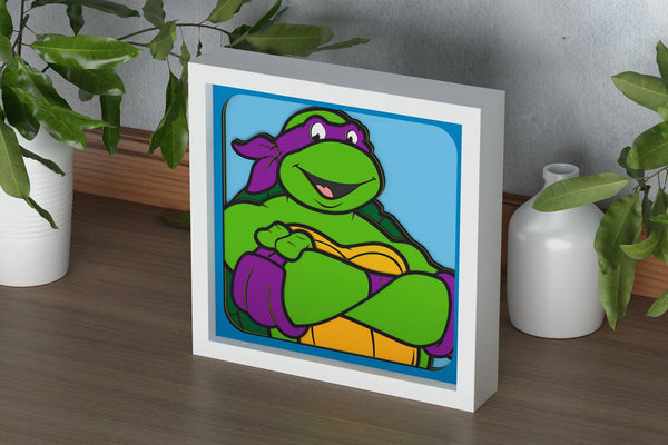 Ninja Turtle Shadow Box. File for cutting