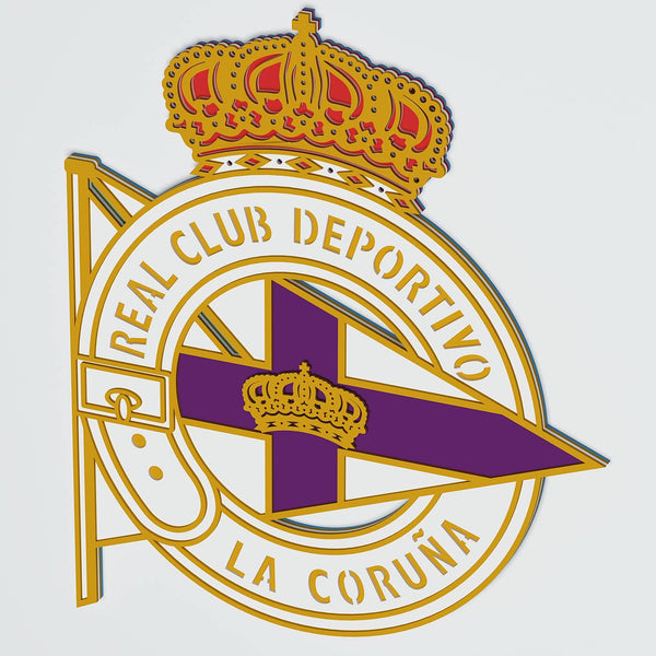 Deportivo La Coruña Logo Layered Design for cutting