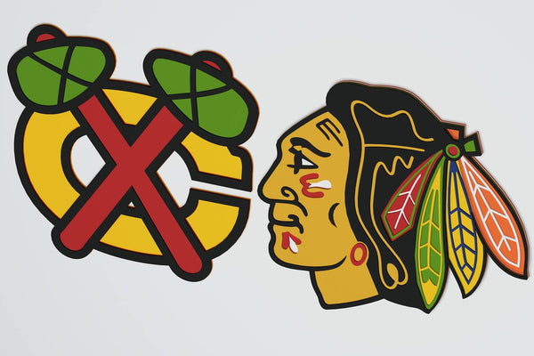 Chicago Blackhawks Layered Design for cutting