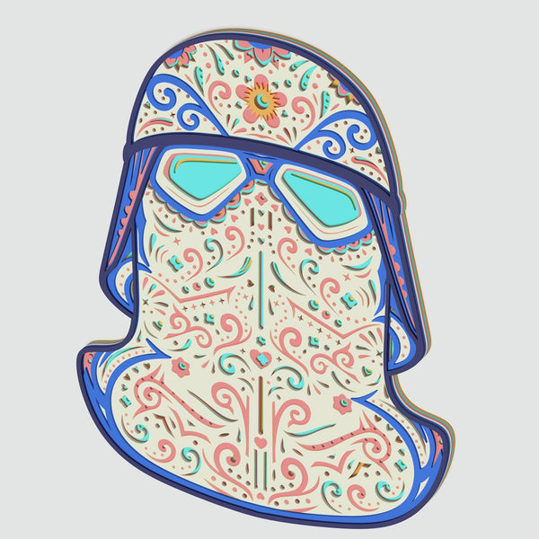 Snowtrooper Helmet Layered Design for cutting