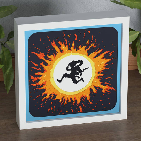 Luffy Nika Shadow Box. File for cutting