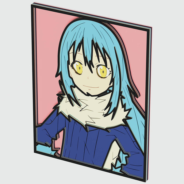 Rimuru Tempest Layered Design for cutting - LaserCraftum