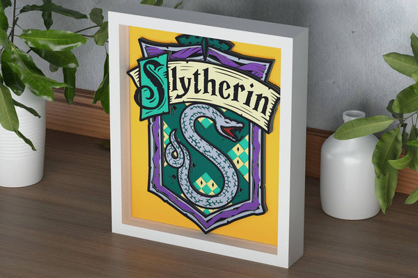 Slytherin Shadow Box. File for cutting