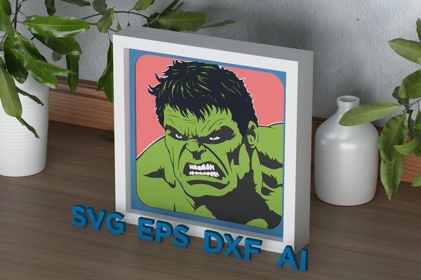 Hulk Shadow Box. File for cutting