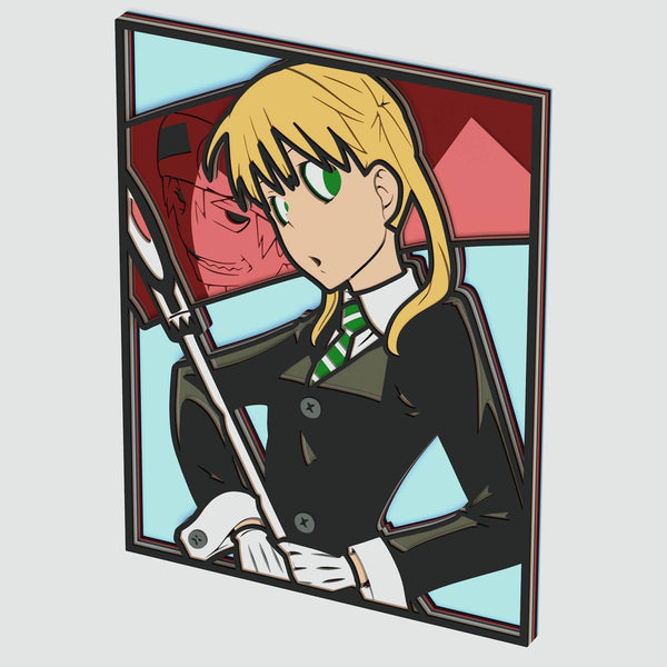 Maka from Soul Eater Layered Design for cutting