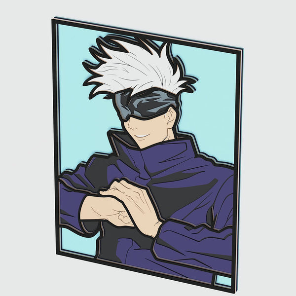 Gojo Satoru (Jujutsu Kaisen) Layered Design for cutting - LaserCraftum