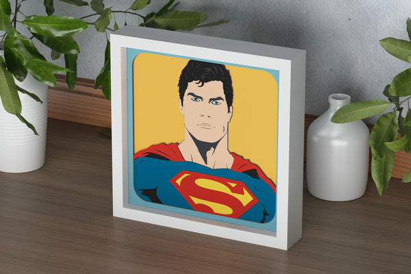 Superman Shadow Box. File for cutting