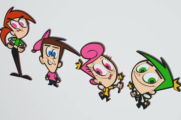 The Fairly OddParents Layered Design for cutting