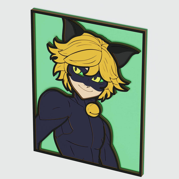 Cat Noir Layered Design for cutting