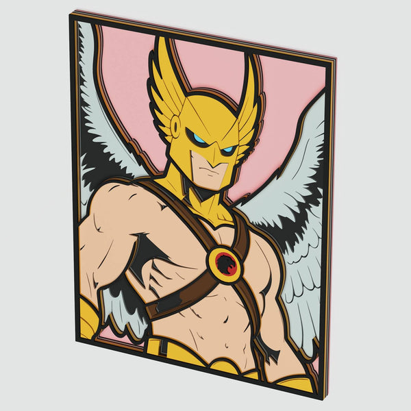 Hawkman Layered Design for cutting
