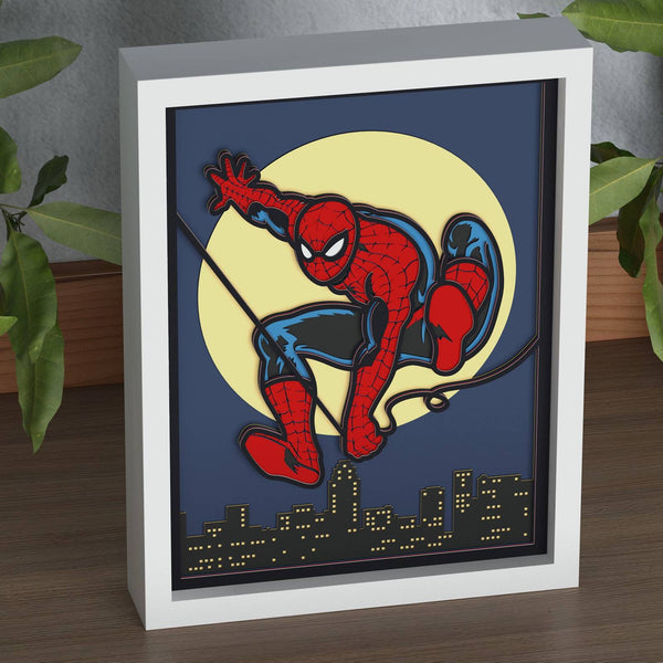 Spider Man Shadow Box. File for cutting