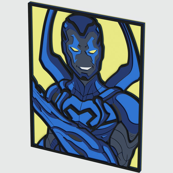 Blue Beetle Layered Design for cutting
