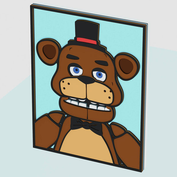 Freddy (FNAF) Layered Design for cutting