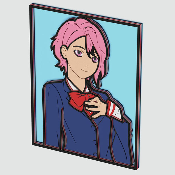 Aira Shiratori (Dandadan) Layered Design for cutting