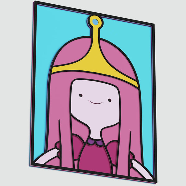 Princess Bubblegum (Adventure time) Layered Design for cutting