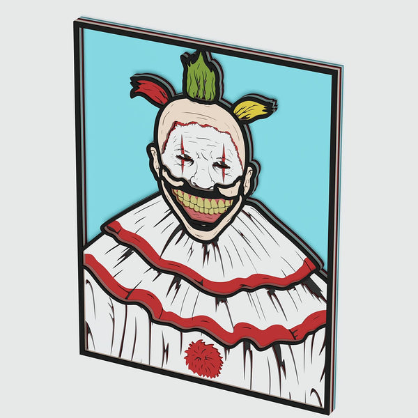 Twisty The Clown Layered Design for cutting