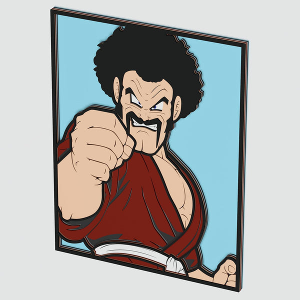 Mr Satan (Dragon Ball) Layered Design for cutting