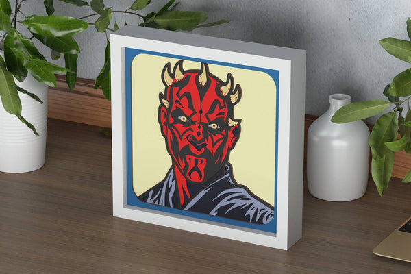 Darth Maul Shadow Box. File for cutting