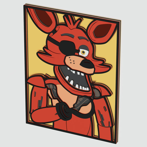 Foxy (FNAF) Layered Design for cutting