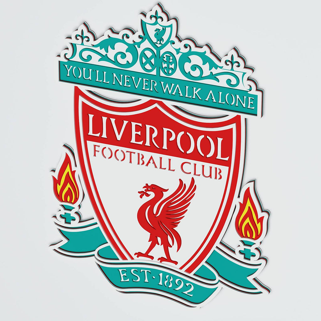 Lfc Cut File Liverpool Logo Layered Design for cutting - LaserCraftum