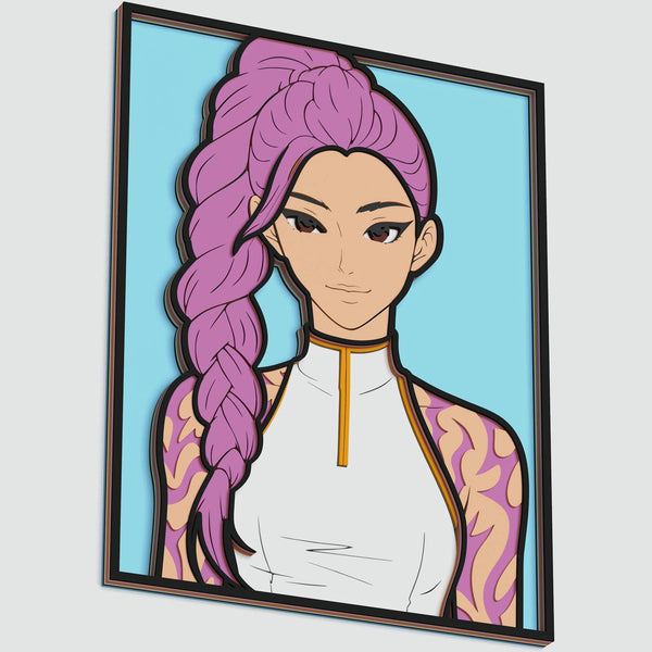 Rumi (K-Pop Demon Hunters) Layered Design for cutting