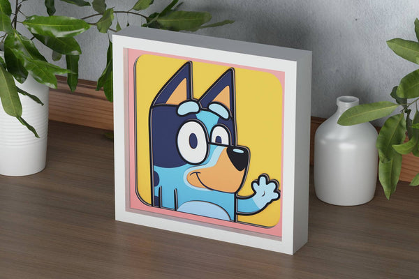 Bluey Shadow Box v2. File for cutting