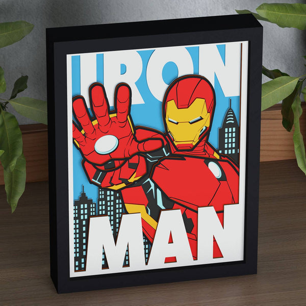 Iron Man Shadow Box. File for cutting