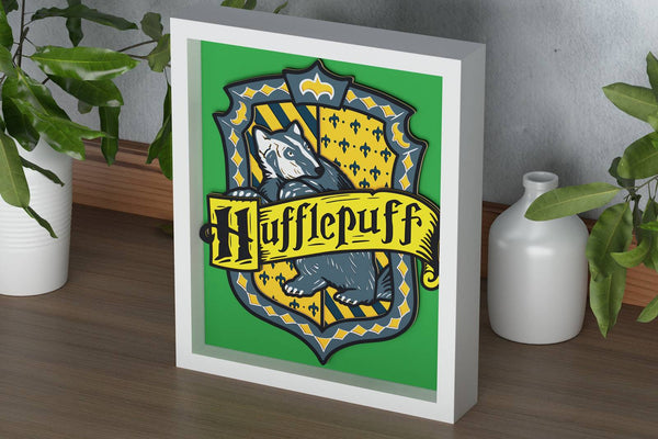 Hufflepuff Shadow Box. File for cutting