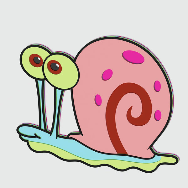 Gary the Snail Layered Design for cutting