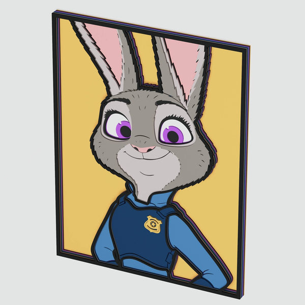 Judy Hopps (Zootopia) Layered Design for cutting