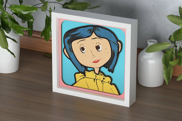 Coraline Shadow Box. File for cutting