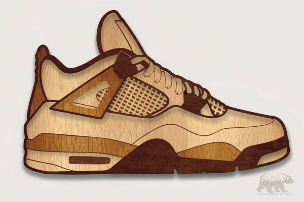 Air Jordan 4 Layered Design for cutting