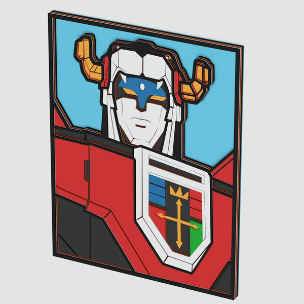Voltron Portrait Layered Design for cutting