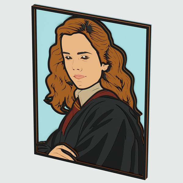 Hermione Granger Layered Design for cutting
