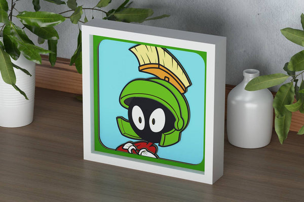 Marvin the Martian Shadow Box. File for cutting