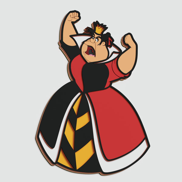 Classic Queen of Hearts Layered Design for cutting