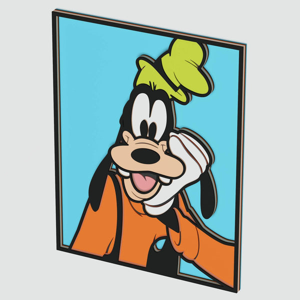 Goofy Portrait Layered Design for cutting