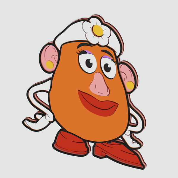 Mrs. Potato Head (Toy Story) Layered Design for cutting