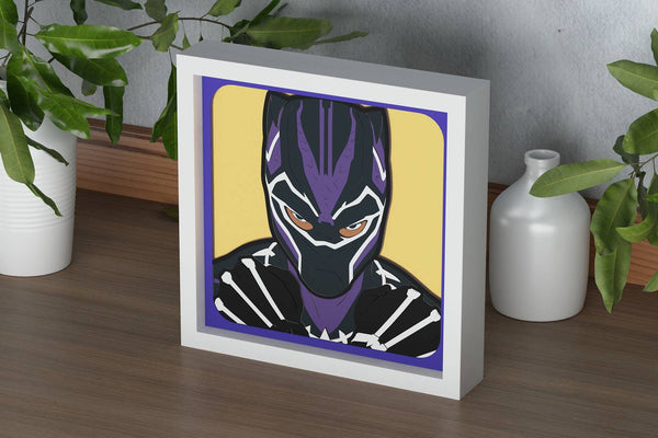 Black Panther Shadow Box. File for cutting