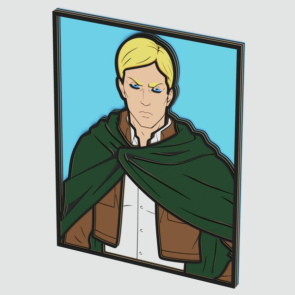 Erwin Smith (Attack on Titan) Layered Design for cutting