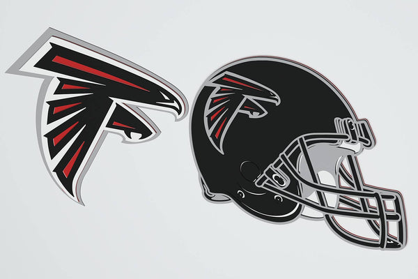 Atlanta Falcons Layered Design for cutting