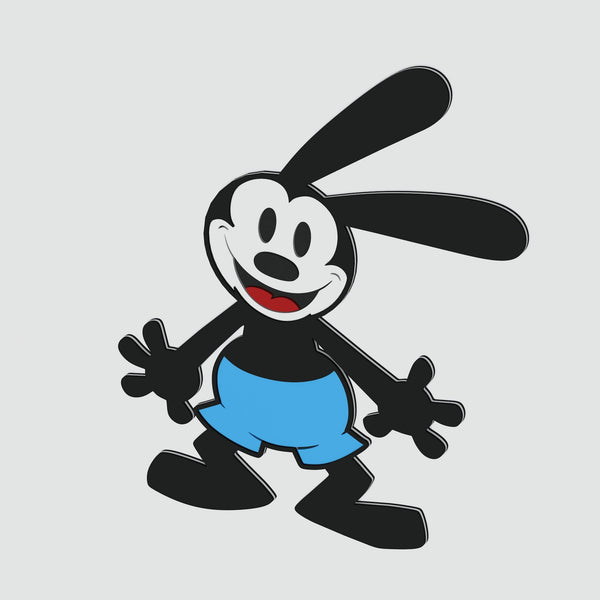 Oswald the Lucky Rabbit Layered Design for cutting