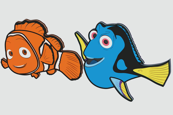 Nemo And Dory Layered Design for cutting